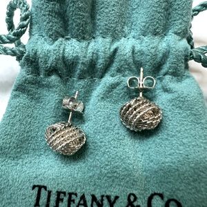 Tiffany Silver Knot Earrings